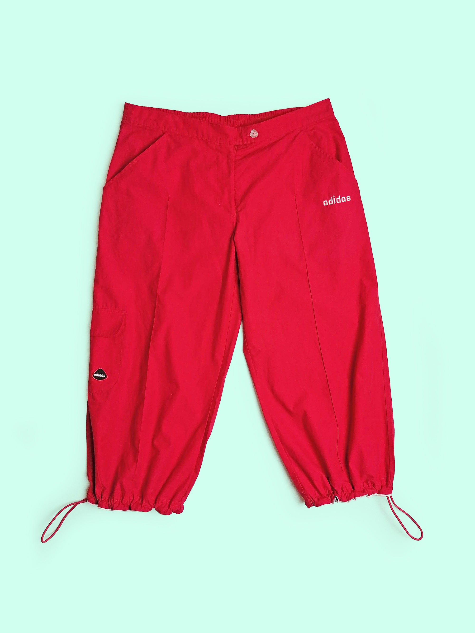 パンツ 00s adidas nylon wide pants y2k teck red Pants: Men & Womens Sports & Casual Bottoms | adidas US