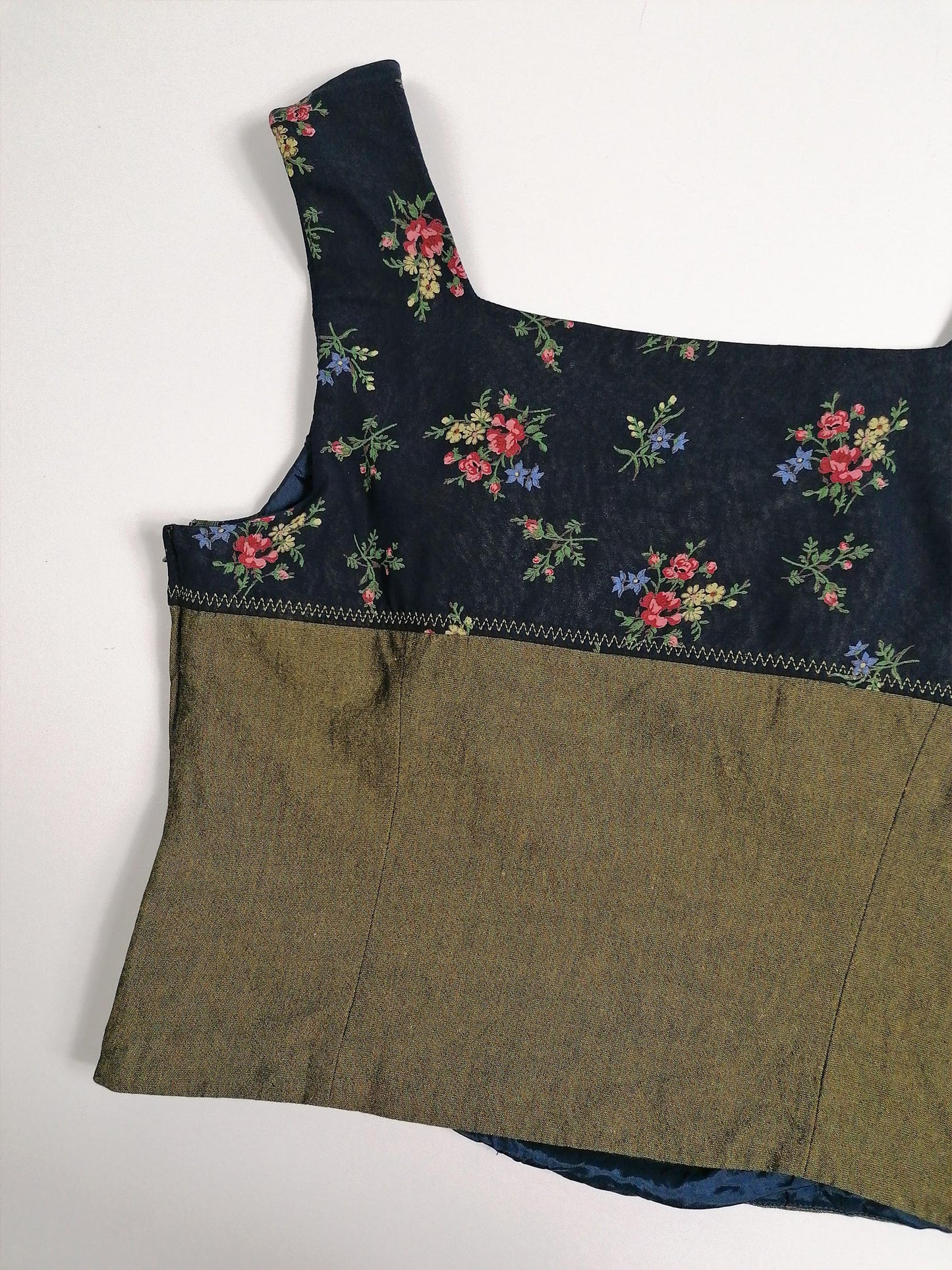 Vintage 80's SPORTALM Linen Vest Top - size S-M