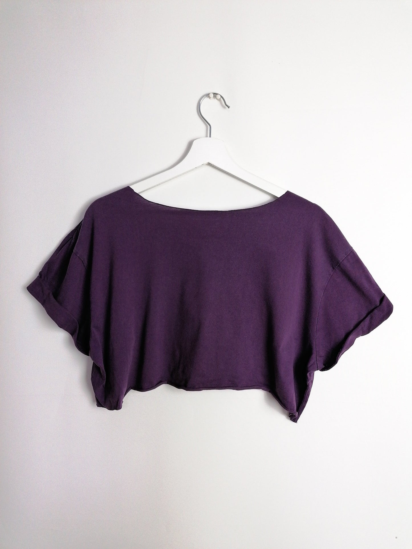 Reworked Hand-painted "Rorschach" Crop Top
