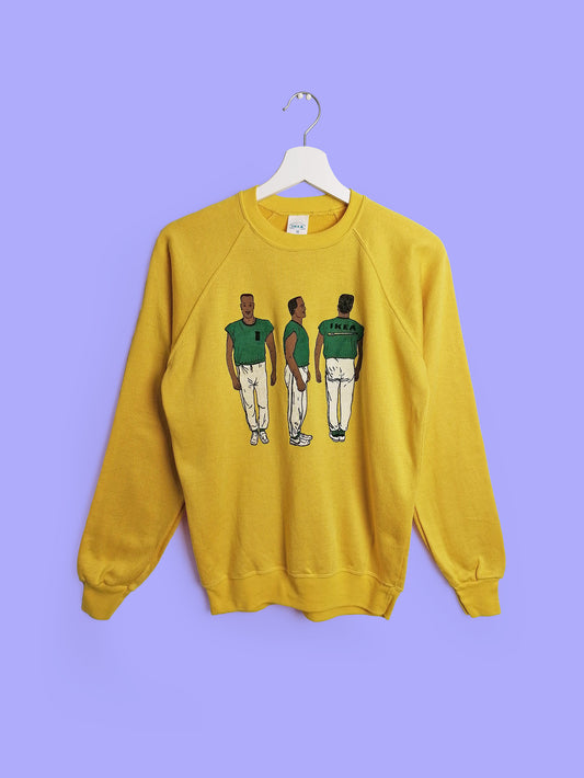 *Rare* 80's IKEA Yellow Sweatshirt - size S-M