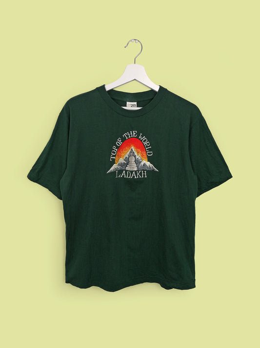 90's 'Top Of The World' Ladakh India T-Shirt - size S-M