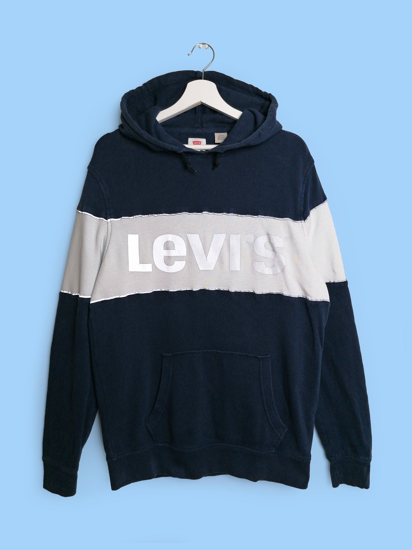 LEVI'S Hoodie Sweatshirt Reflective Logo - size M-L