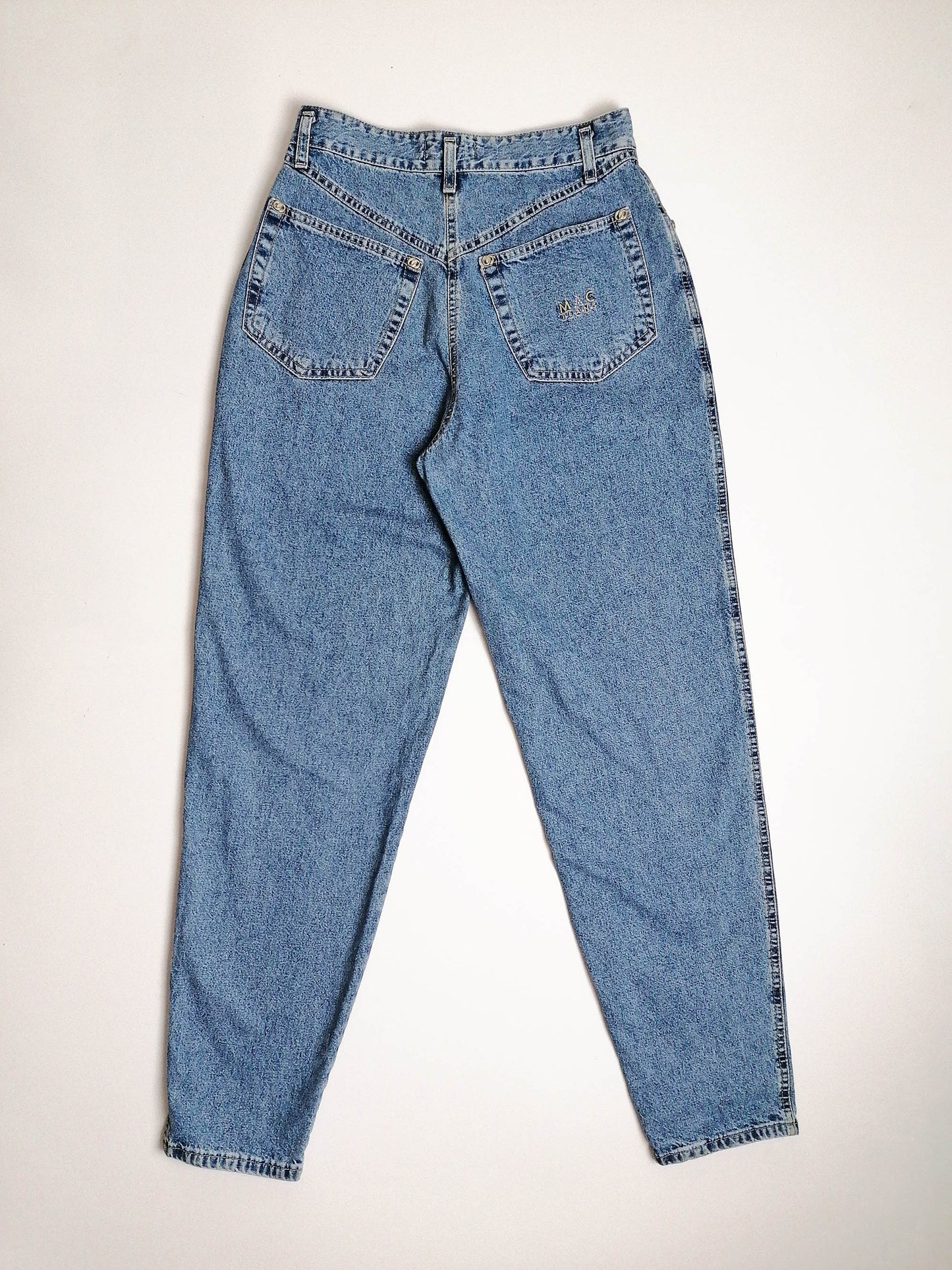 90's MAC High Waist Jeans Tapered Leg - size M-L ( 28" waist)