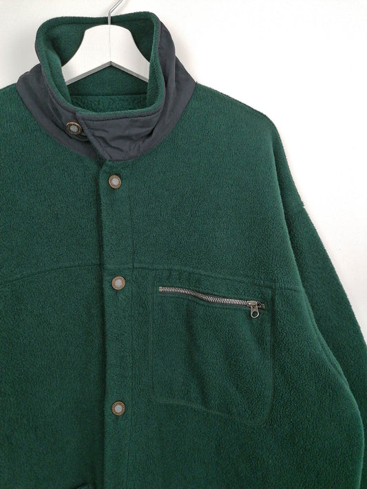 90's PATAGONIA Oversized Fleece Button Shirt- size L-XL