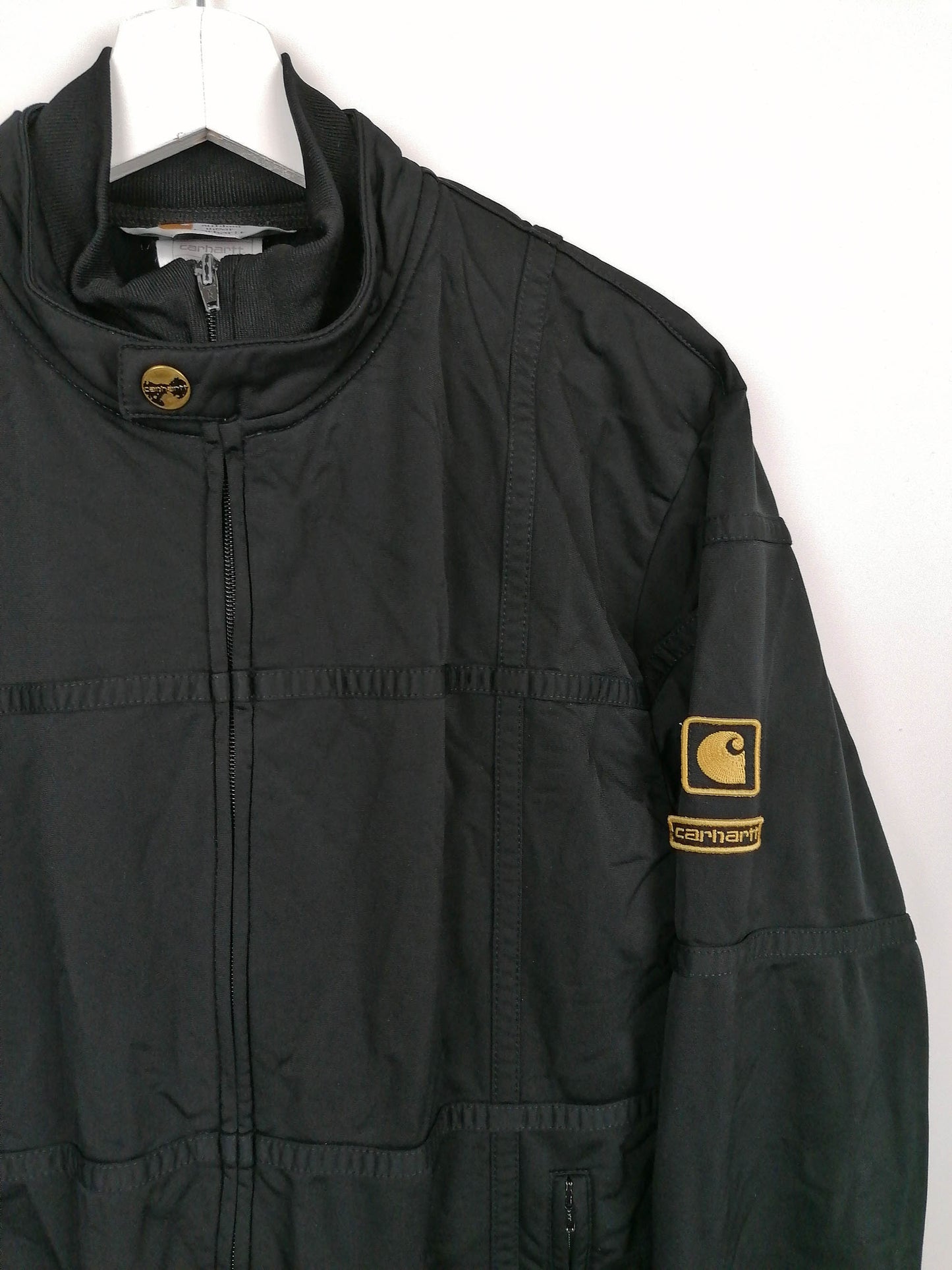 CARHARTT Rugged Outdoor Wear Track Jacket Polyester Black - size M-L
