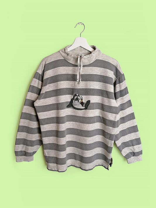 Walrus Novelty Patch Sweatshirt  - size S-M
