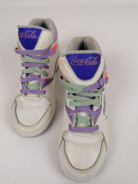 1990 Coca Cola Retro Sneakers Hi-Tops - size EU 38 / US 7.5 / UK 5
