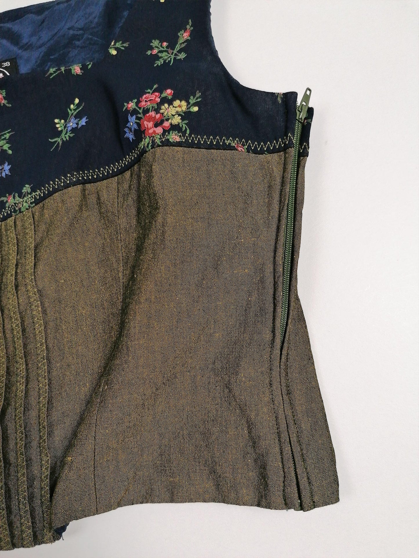 Vintage 80's SPORTALM Linen Vest Top - size S-M