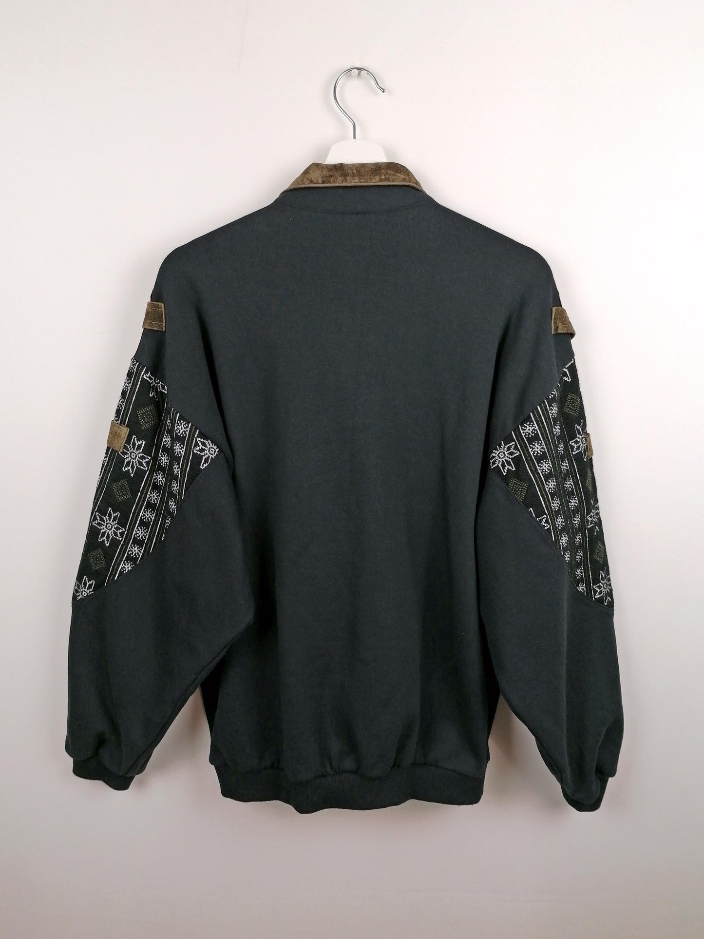 80's LIFT COMPANY Sweatshirt Folk Pattern - size S-L