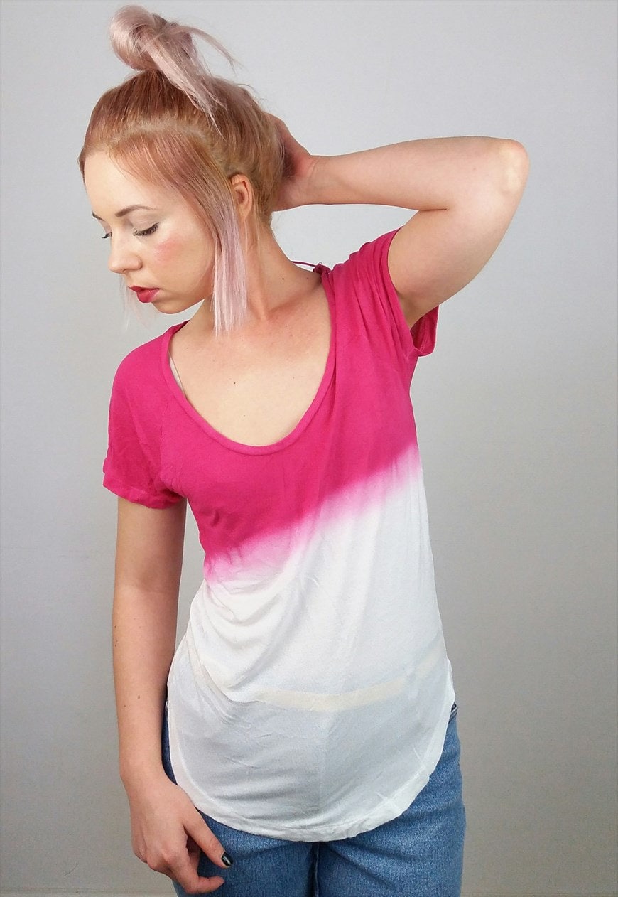 Pink Ombre Knit Top