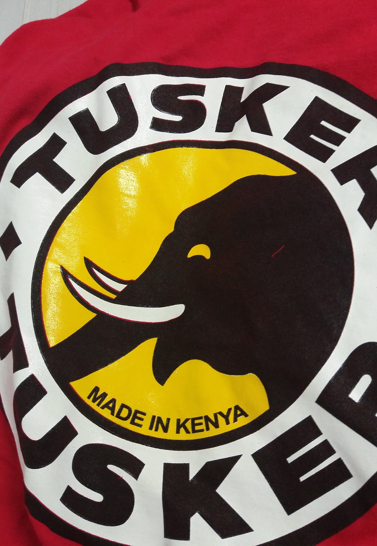 Vintage 90's TUSKER African Beer Unisex T-shirt Red