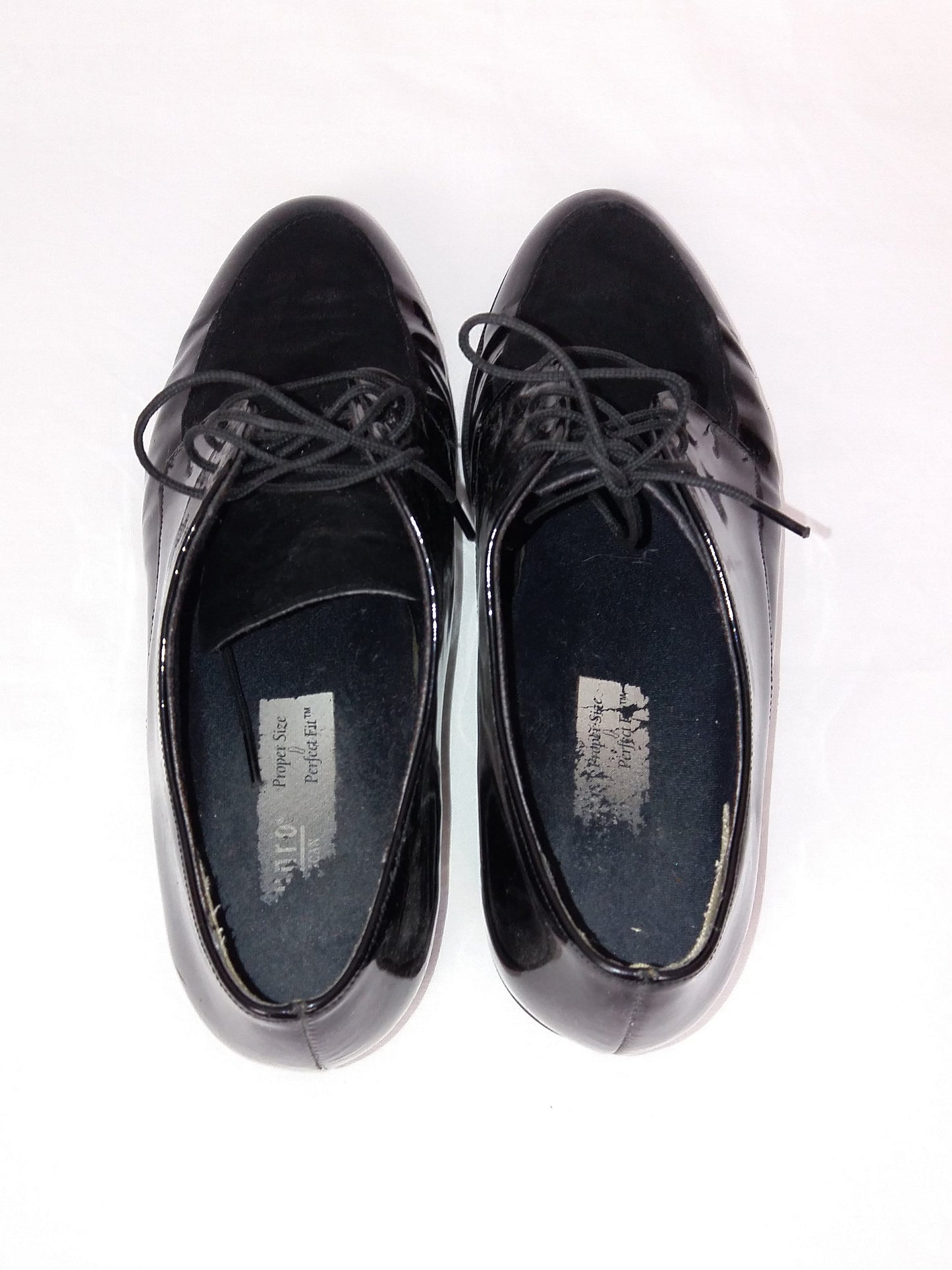 90's MUNRO Sport Shiny Oxford preppy Shoes  -  Size EU 37 / UK 4.5