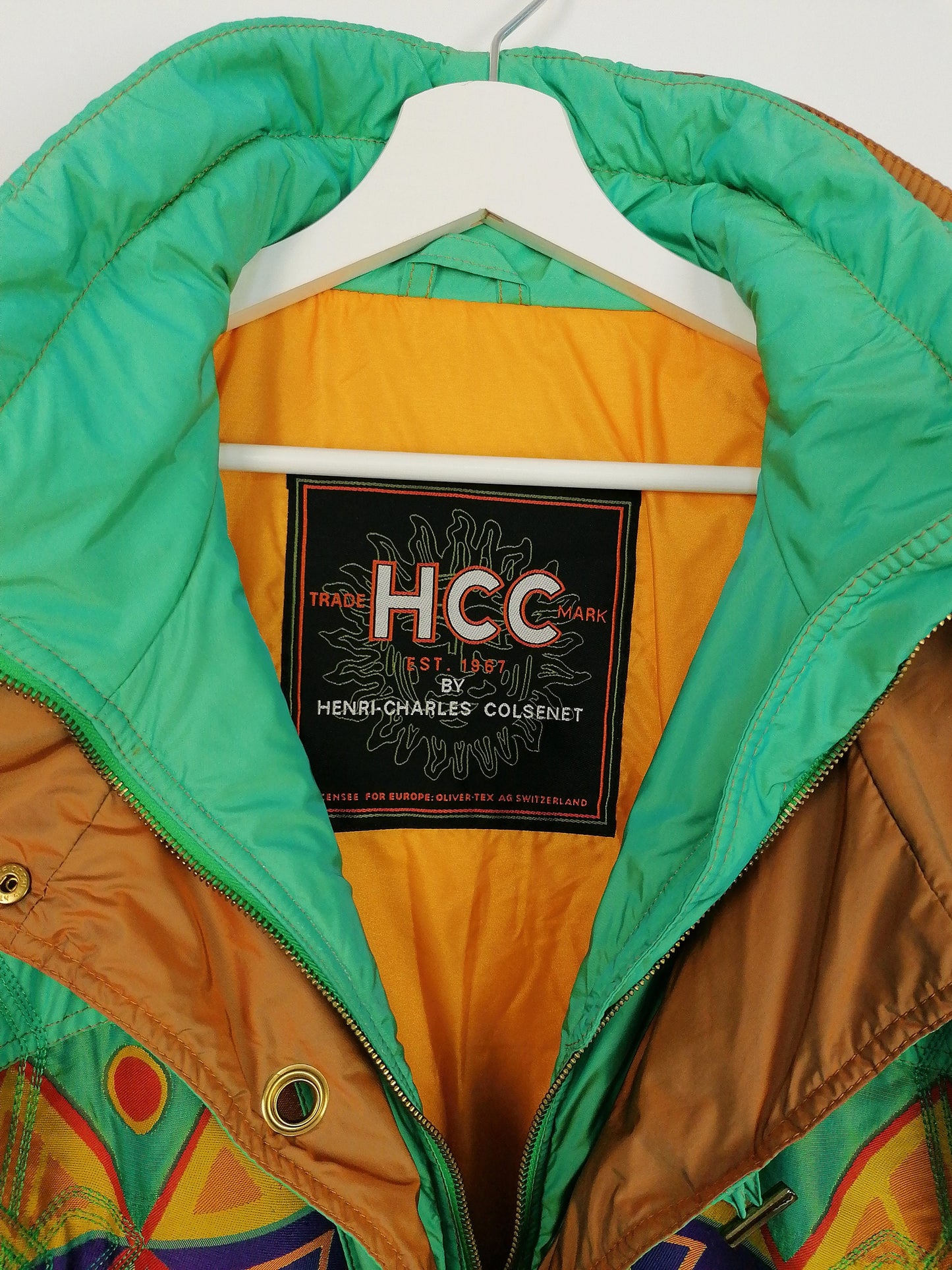 80's HCC Henri Charles Colsenet Winter Ski Jacket - size M
