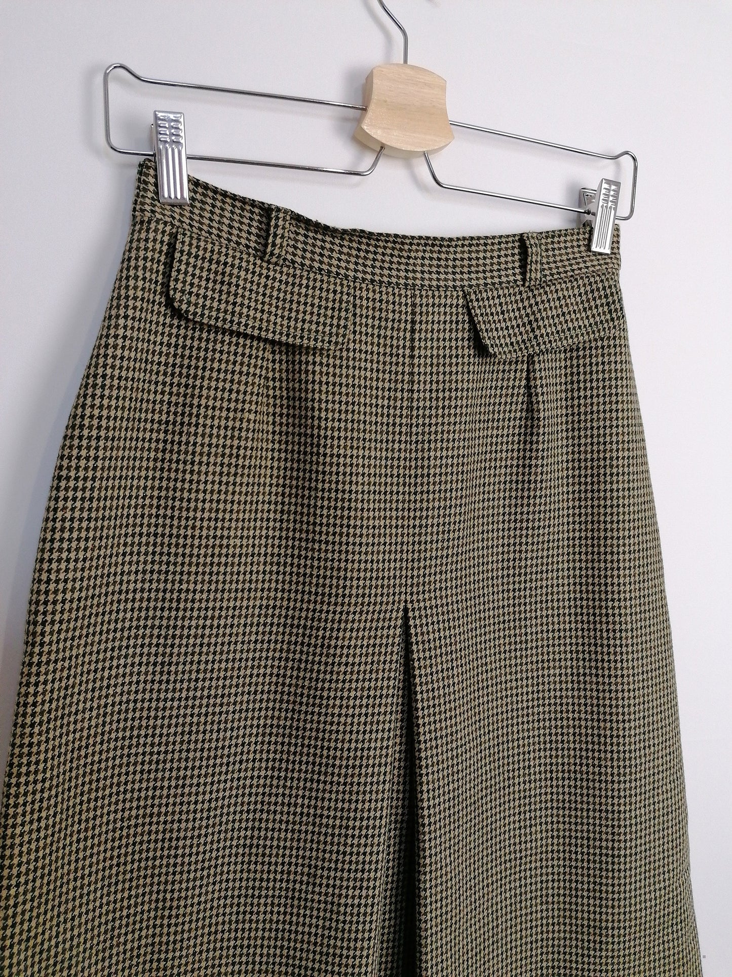 High Waist A-line Skirt Wool Blend