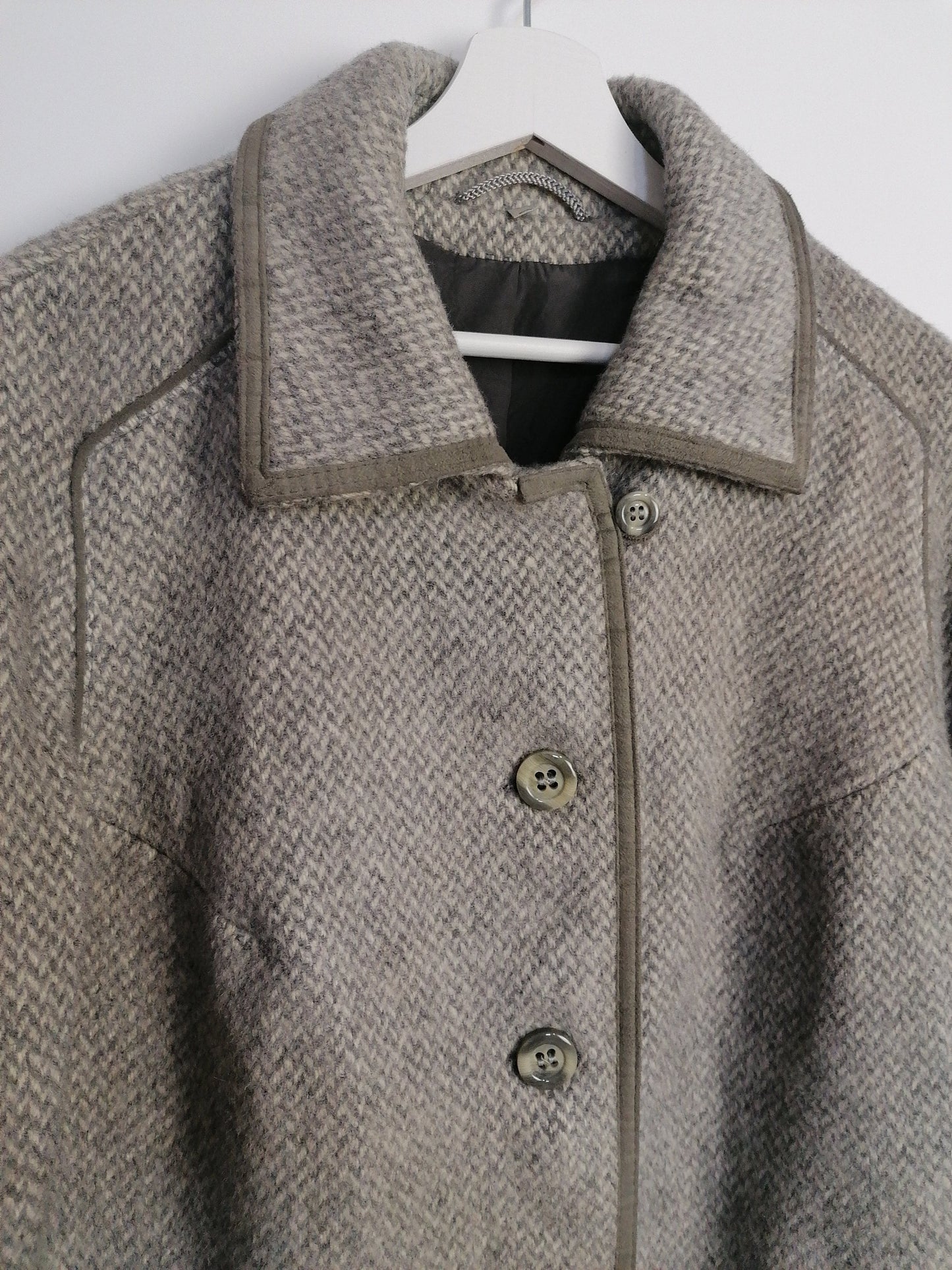 80's West Germany Pure New Wool Coat - size M-L