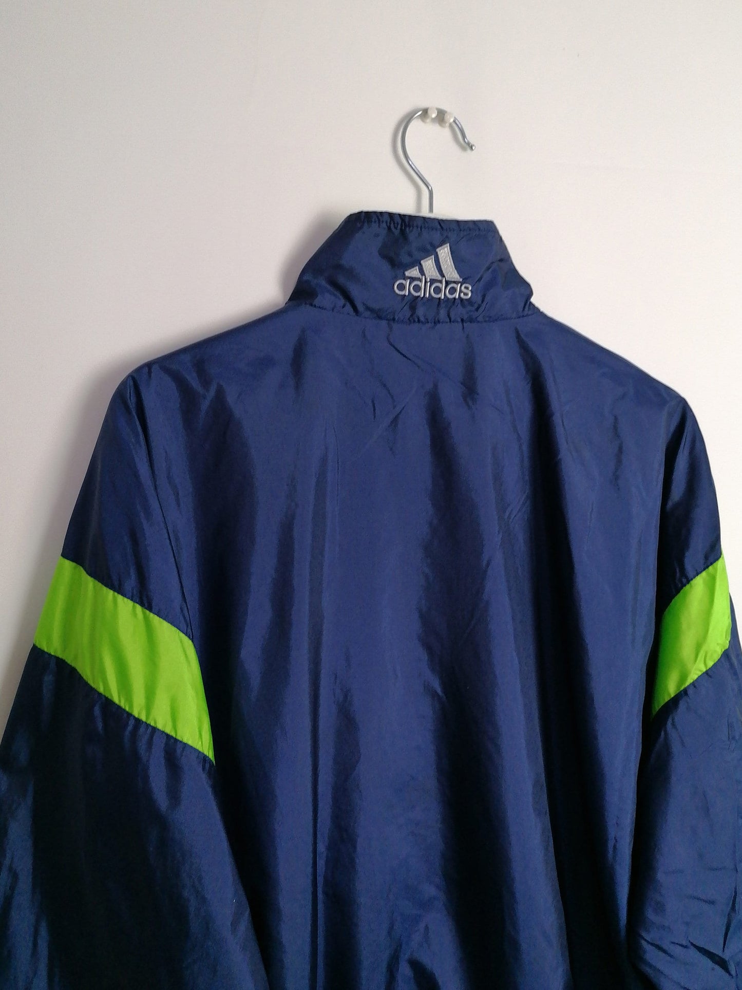 90's Adidas Unisex Shell Track Jacket ~ size L men