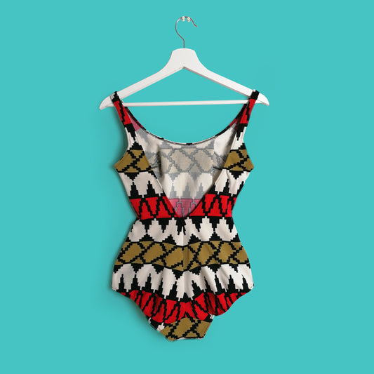 BENGER RIBANA 70's 60's Retro Swimsuit - size 42 / S-M