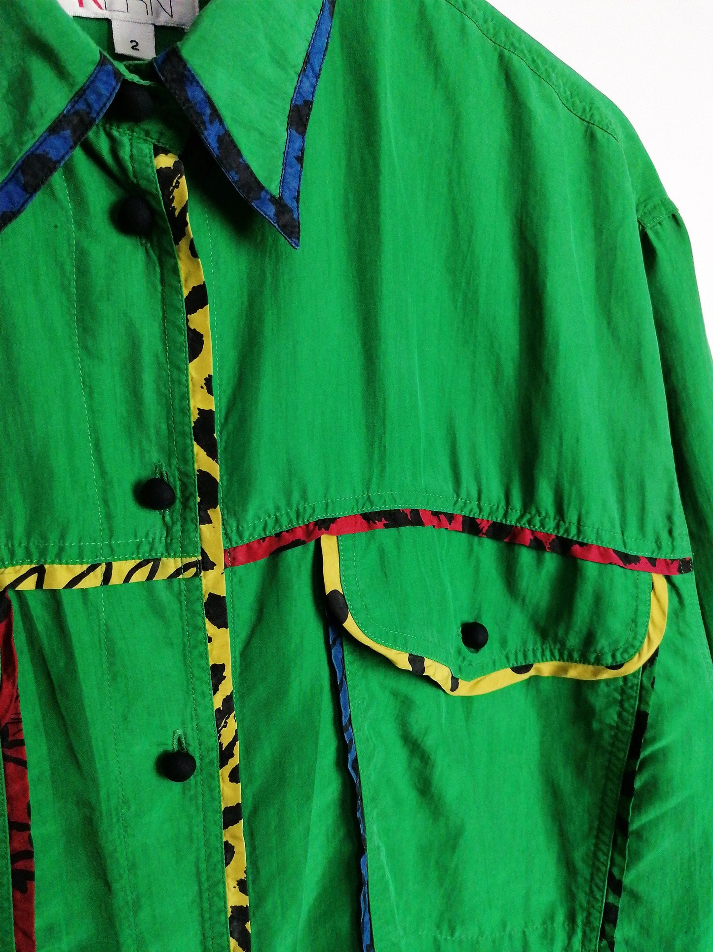 OTTO KERN Vintage 90's Green Silk Blouse