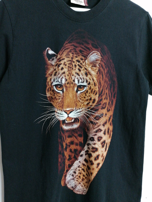 90's Rock Eagle Leopard T-shirt ~ size S-M