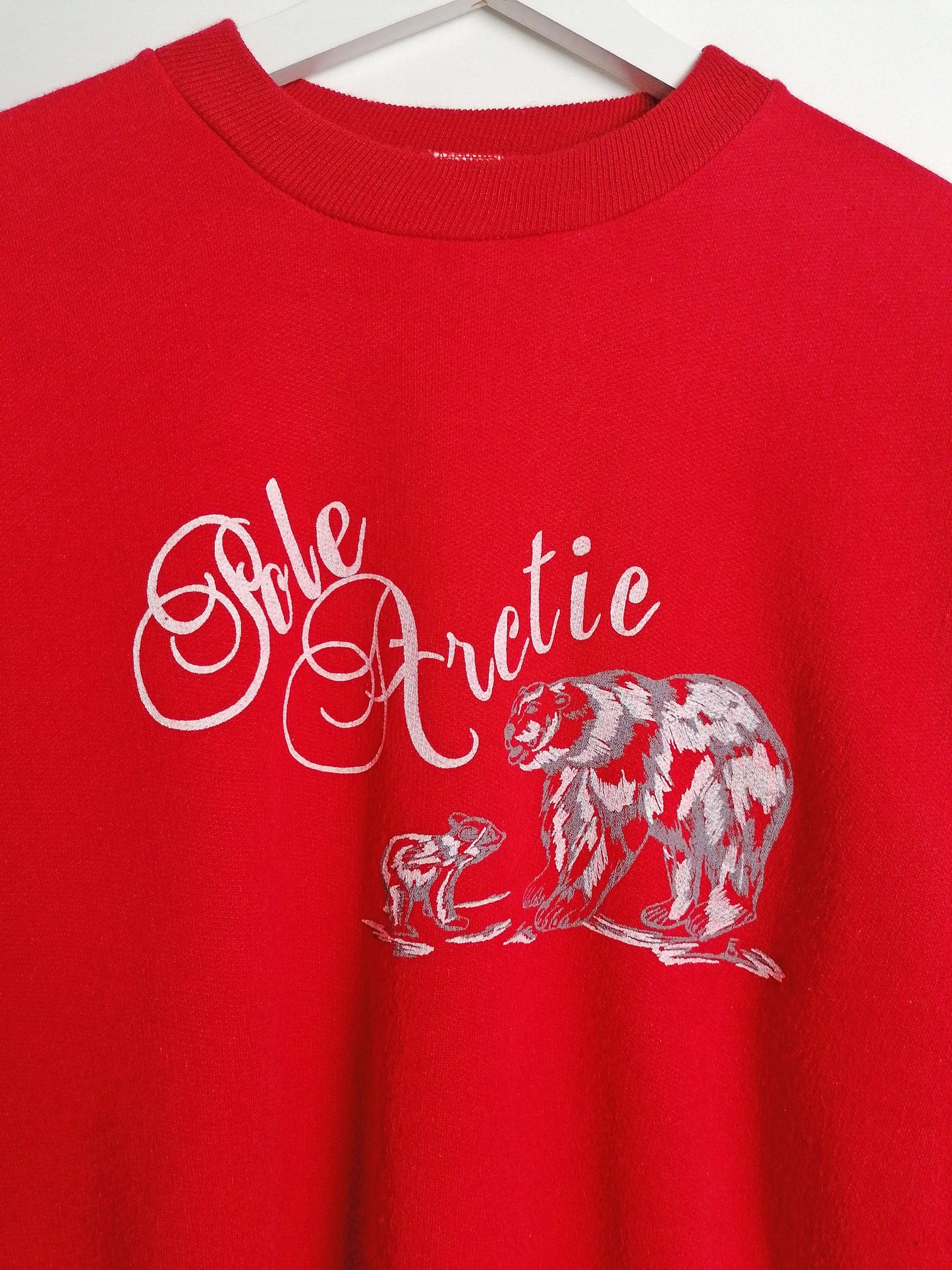 Arctic Pole Polar Bear Novelty Sweatshirt  - size S