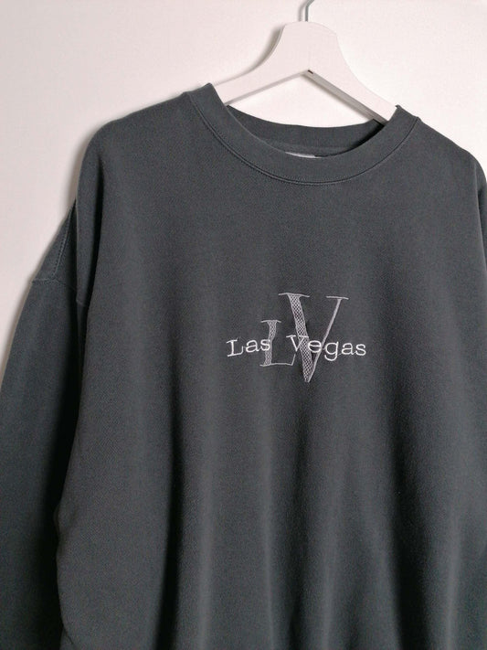 LAS VEGAS Embroidery Logo Sweatshirt - size XL
