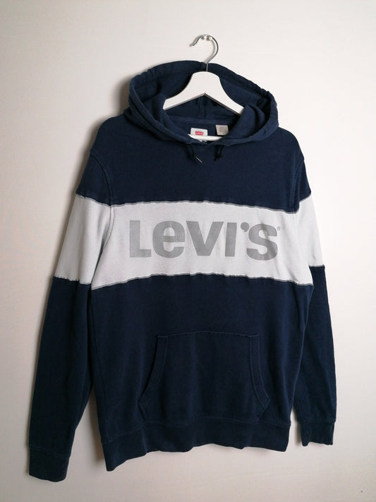 LEVI'S Hoodie Sweatshirt Reflective Logo - size M-L