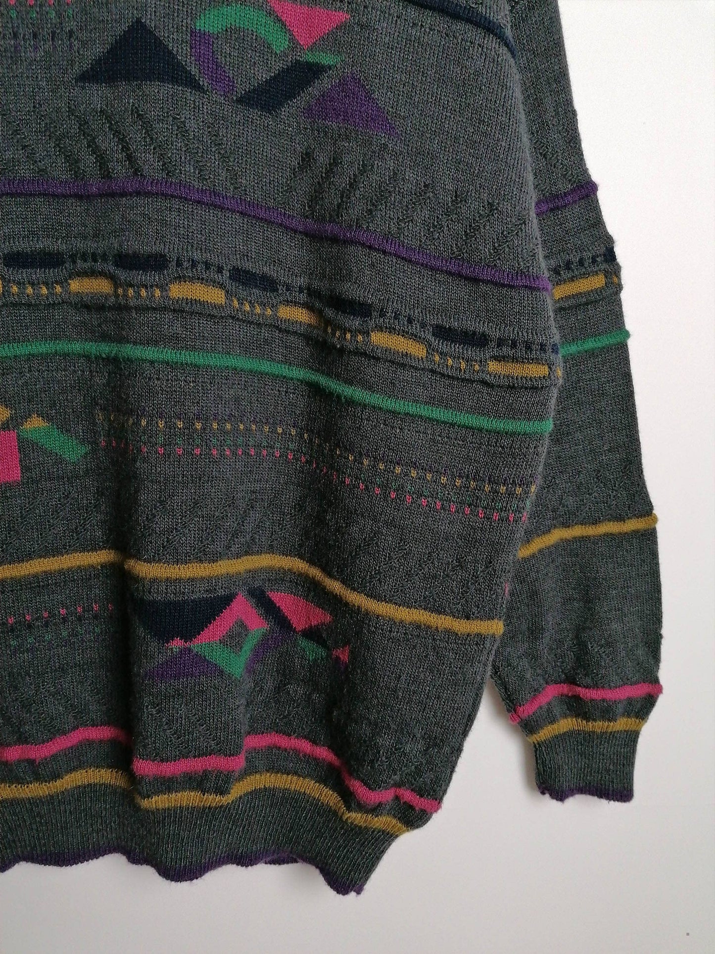BOSCH Textil Retro Pattern Unisex Grandpa Sweater - size M-L / 52