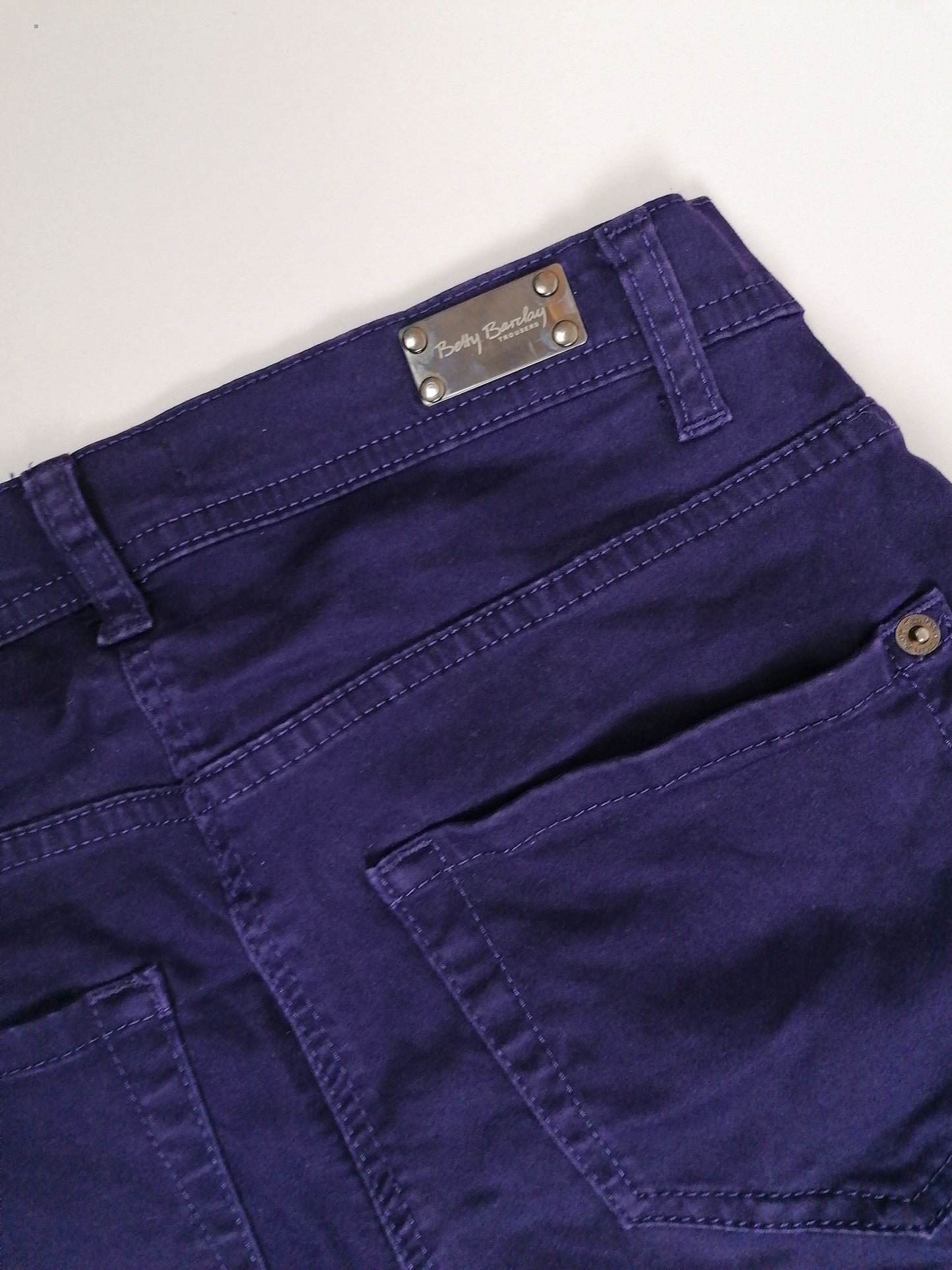 BETTY BARCLAY Indigo Purple Jeans - size S // eu 36 // us 6 // uk 10
