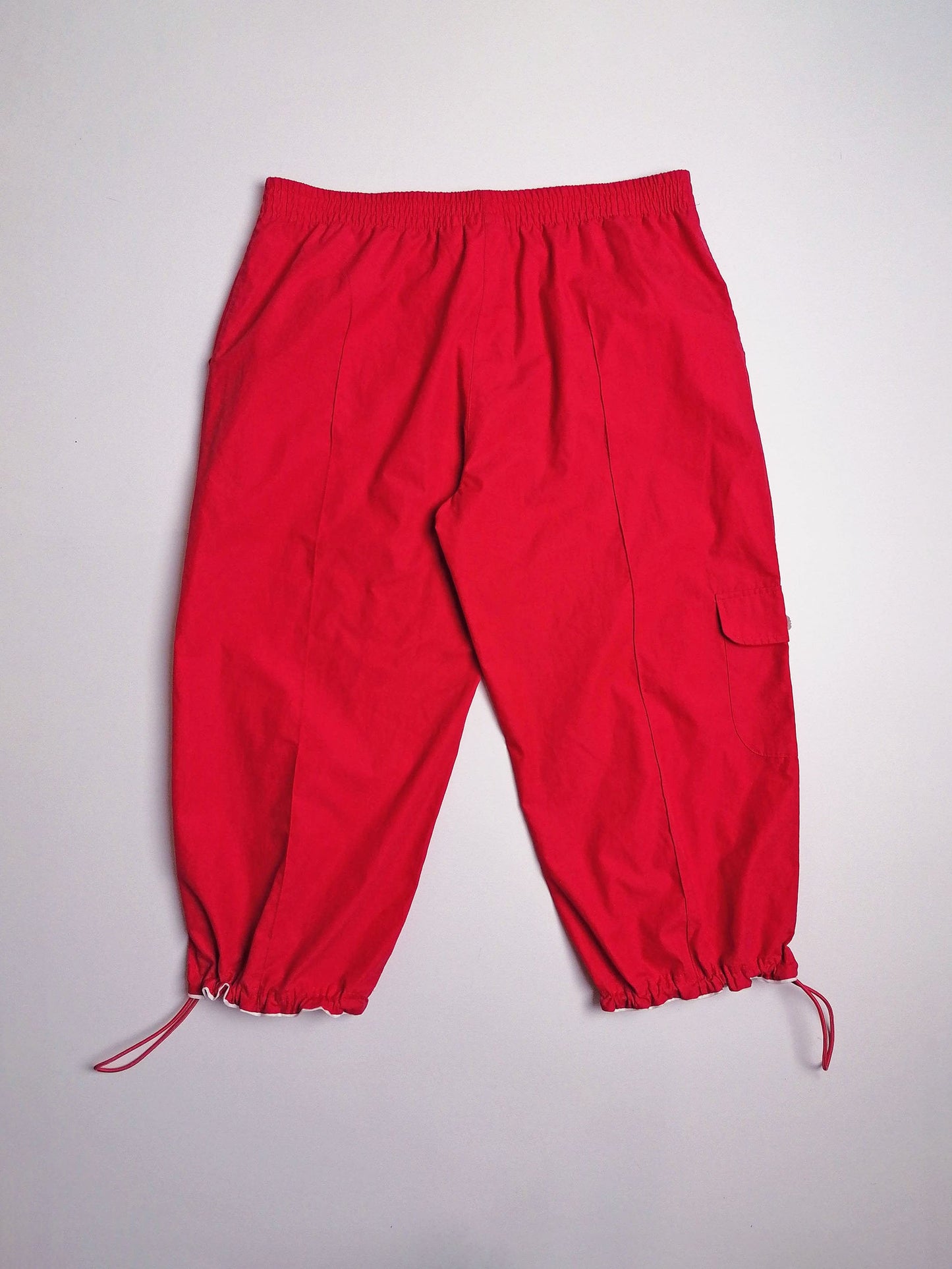 ADIDAS Y2K Track Pants Capris 3/4 Soft Shell Pants Pink - size S-M / UK 10