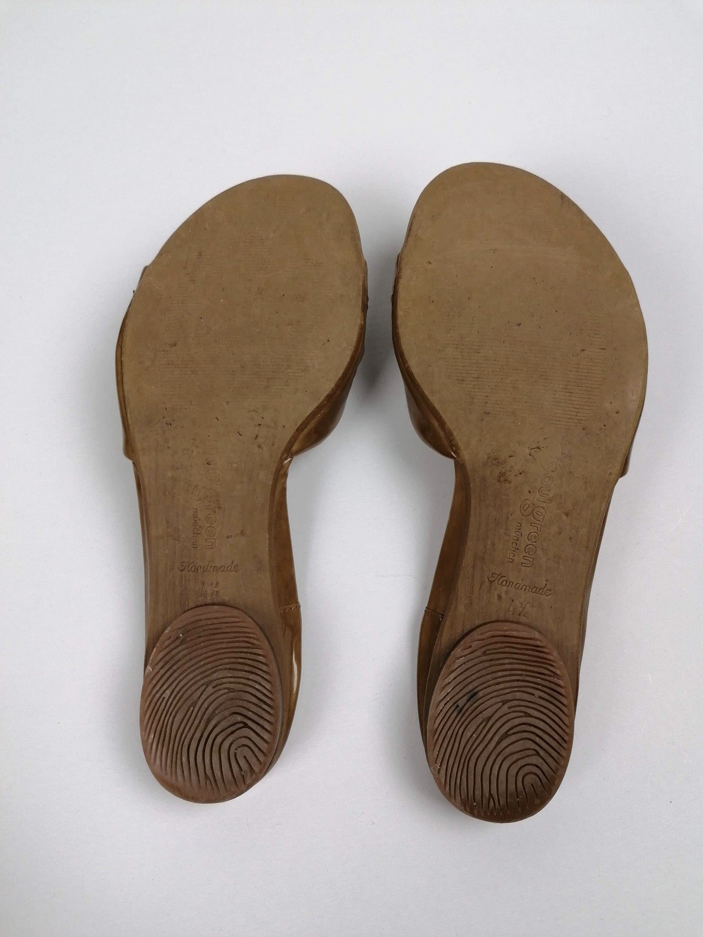 PAUL GREEN Munchen Patent Leather Slides -  Size EU 37 / uk 4.5 / us 6.5