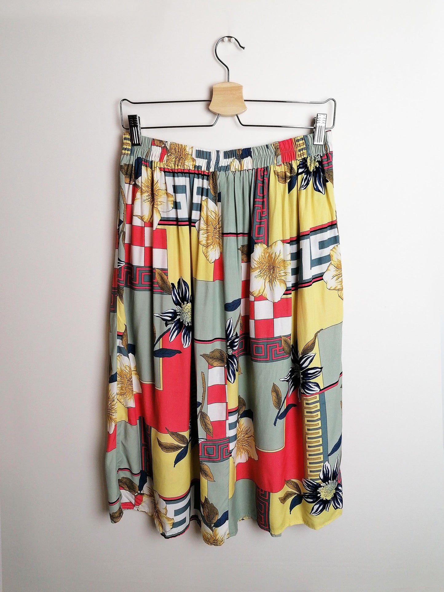 Retro Skirt Scarf Print - size M