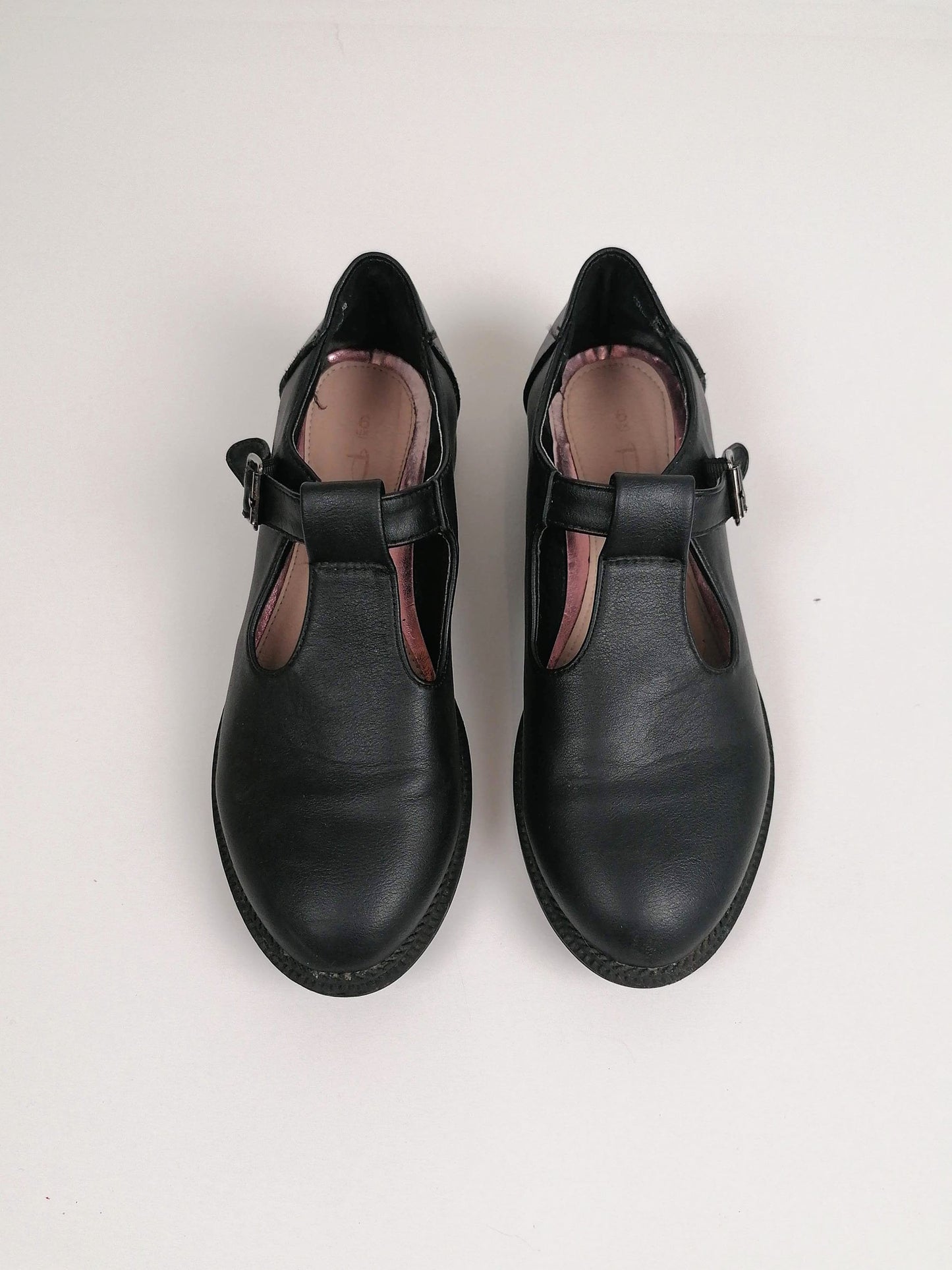 90's Mary-Janes Black Leather -  Size EU 39 / UK 6 / us 8
