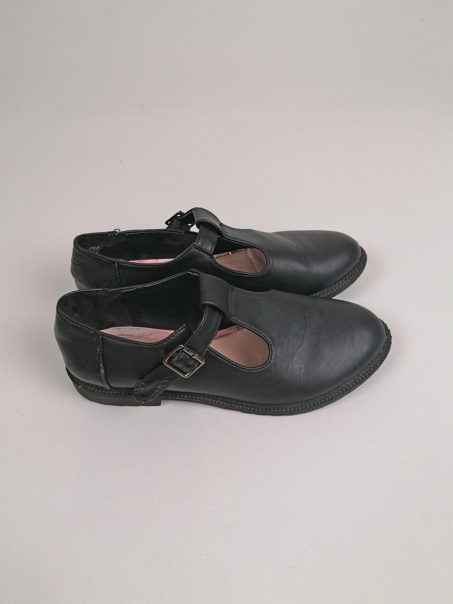 90's Mary-Janes Black Leather -  Size EU 39 / UK 6 / us 8
